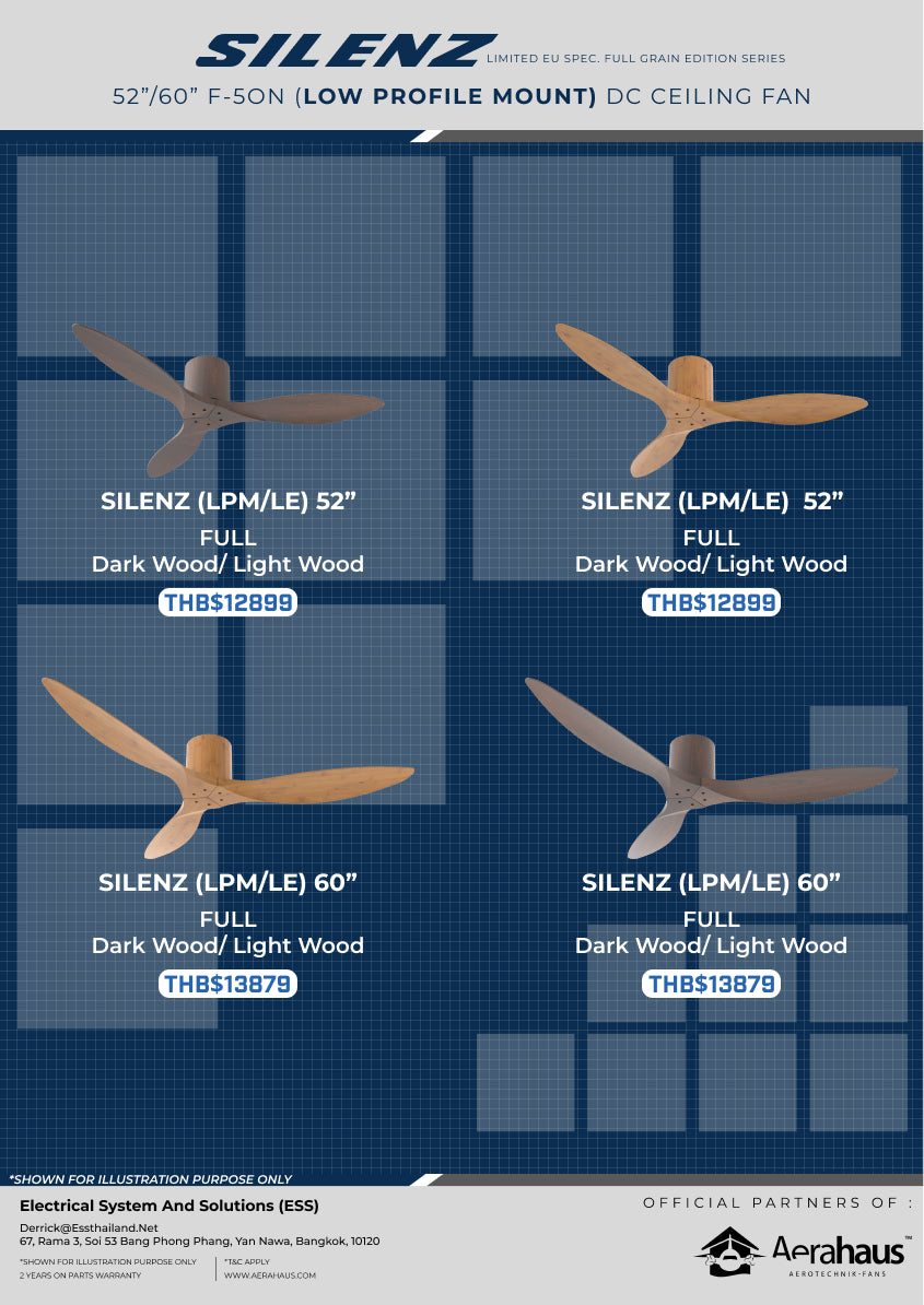 SILENZ (LE) F-50N Aerahaus Technik DC Ceiling Fan