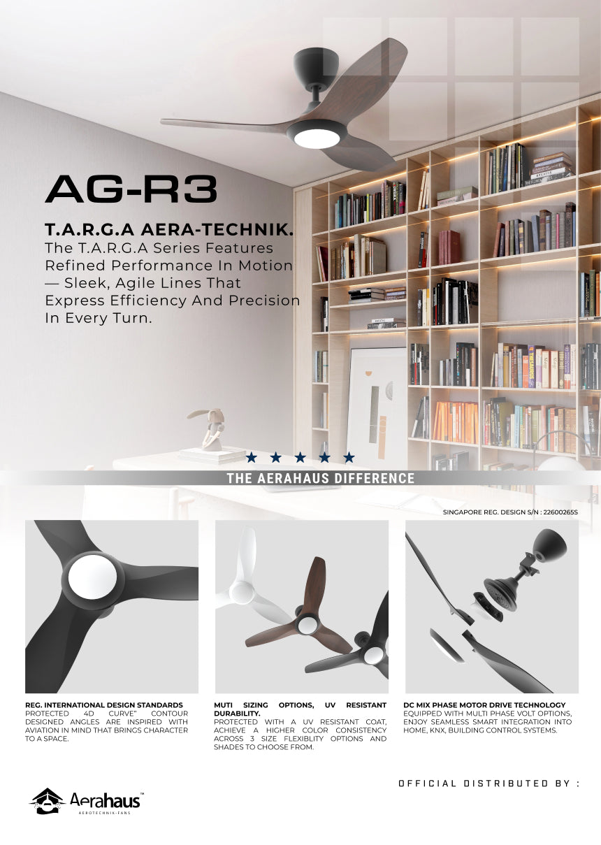 AG-R3 Aerahaus Technik DC Ceiling Fan