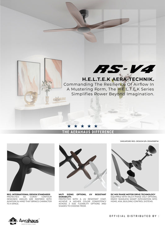 RS-V4 Aerahaus Technik DC Ceiling Fan