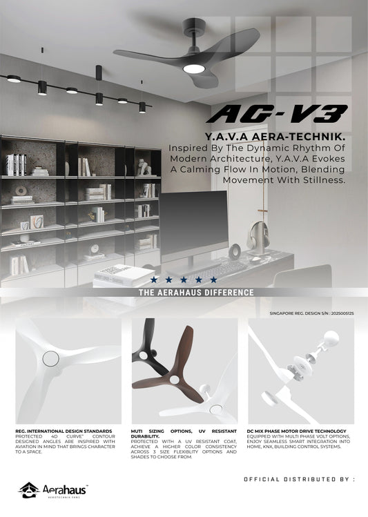 AG-V3 Aerahaus Technik DC Ceiling Fan