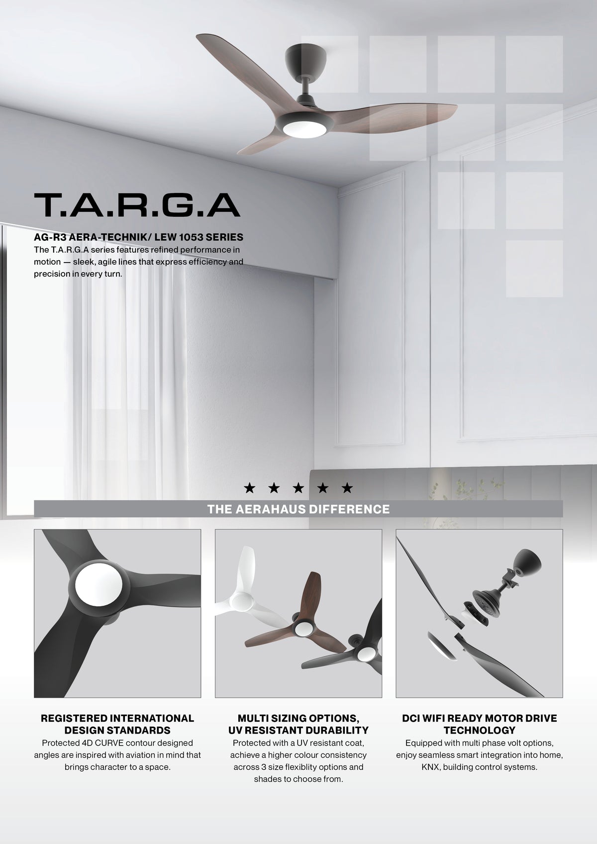 AG-R3 Aerahaus Technik DC Ceiling Fan